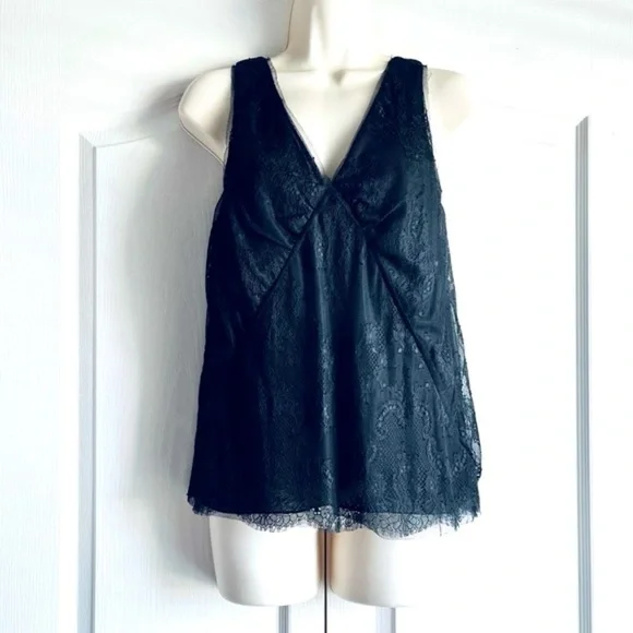 Vintage J. Crew Collection Floral Lace Cami Tank Top - Picture 2 of 8